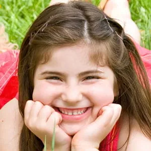 Small girl smiling